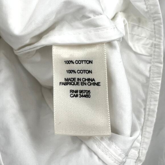 REBECCA TAYLOR Long Sleeve Eyelet Pop Top Womens 8 Milk White Romantic Boho - Picture 11 of 16